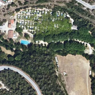 Vista aerea di Càmping L'Illa