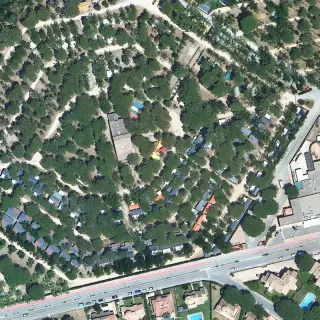 Luftbild von Càmping Playa Brava