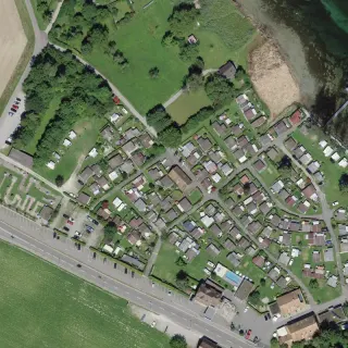 Luftbild von Camping Wagenhausen