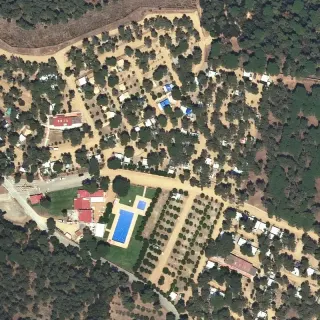 Vue aérienne de Camping Benelux