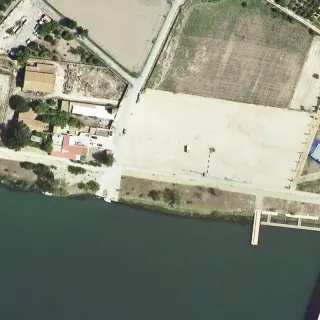 Vista aerea di Pas de barca de Fermin