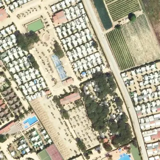 Vista aerea di Càmping El Pla de Mar