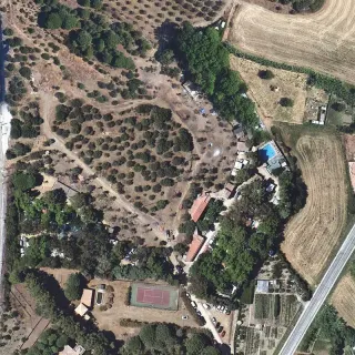 Luftbild von Càmping L'Ombra
