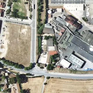Vista aerea di Autocaravaning La Granja