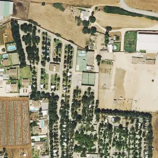 Aerial view of Service station