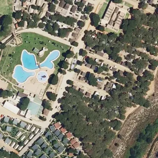 Vue aérienne de Camping Doñana Playa