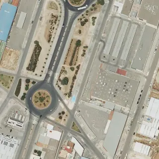 Vue aérienne de Puente Genil