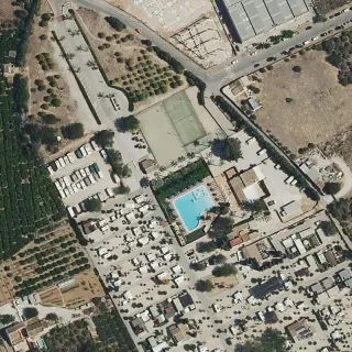 Luftbild von Camping Jávea
