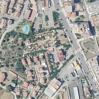Aerial view of Camping Ferrer