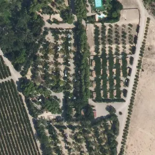 Aerial view of Camping Lake Caspe