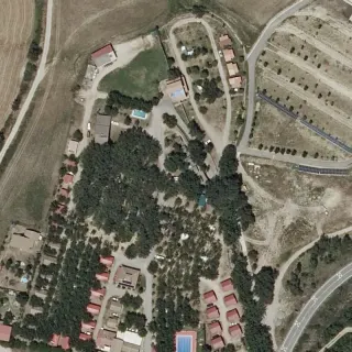 Luftbild von Camping Isabena + BungalowPark