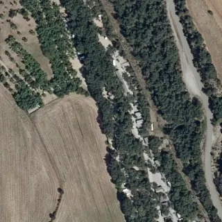 Vista aerea di Camping Aínsa