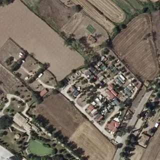Luftbild von Camping Moncayo