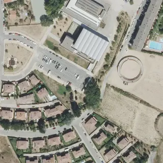 Vista aerea di Bastidako autokarabana gunea