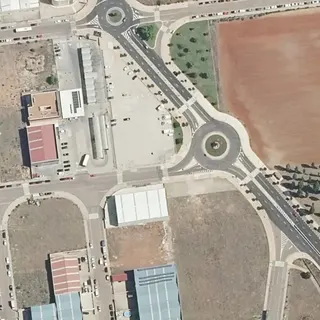 Flygbild över Ayuntamiento de Carbajosa de la Sagrada