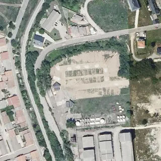 Vista aerea di Area de autocaravanas de Guardo