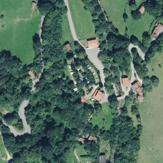 Luftbild von Camping Lunada