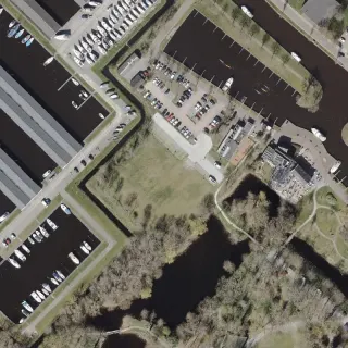 Luftbild von Camping Passantenhaven Joure