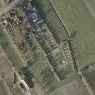 Aerial view of Camperplaats Stoutenburght