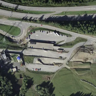 Luftbild von P4N Airolo / Seilbahn-Parkplatz