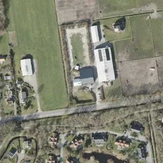 Aerial view of Boerderij Sumatra