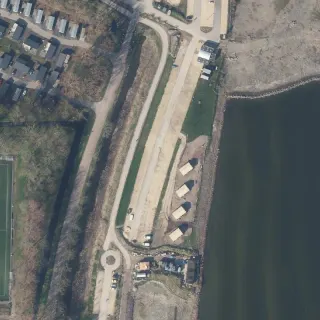 Vue aérienne de Droomparken Enkhuizer Strand