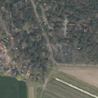 Aerial view of Camping De Katjeskelder