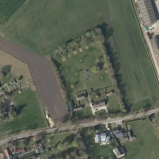 Luftbild von Maya's Hoefke