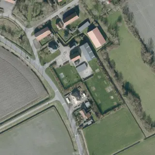Vue aérienne de Het Brieden