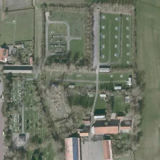 Vue aérienne de Minicamping de Vuurtoren
