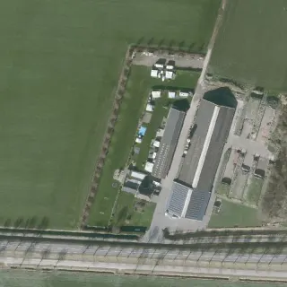 Luftbild von De Bonte Koe