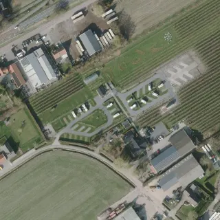 Luftbild von De Plantage
