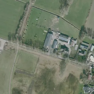 Aerial view of Service station