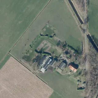 Vue aérienne de Boerderijcamping de Beek