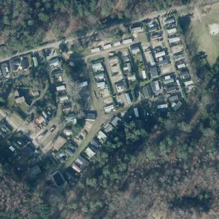 Aerial view of Camping De Moraine