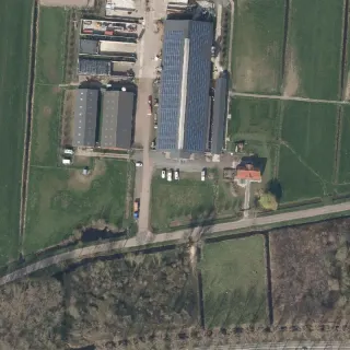 Vue aérienne de Campererf Farm Nescio