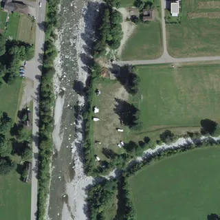 Luftbild von Stellplatz Bignasco