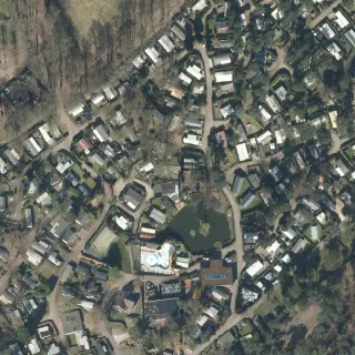 Luftbild von Camping Roland