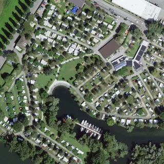 Luftbild von Delta Camping